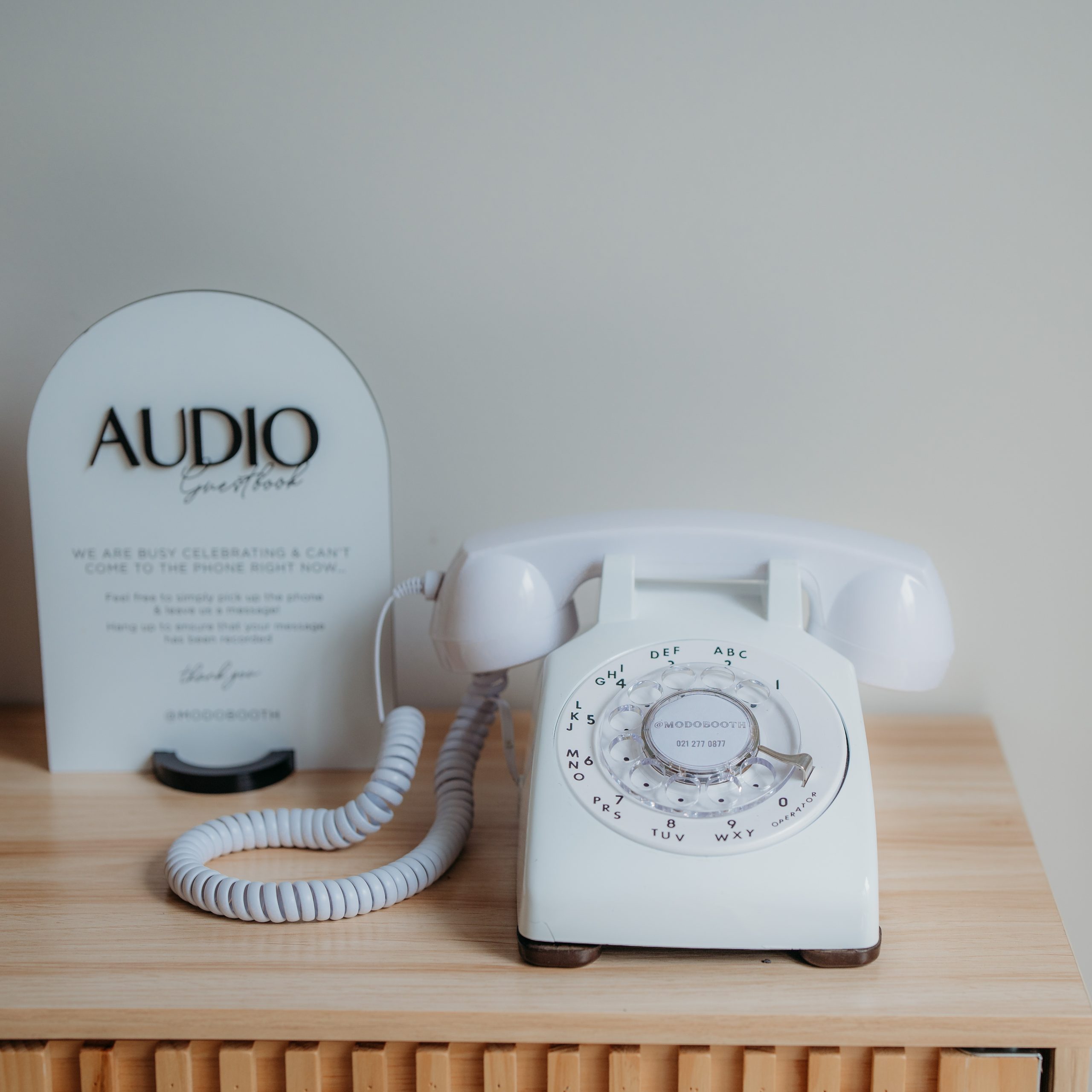 White Audio Guest Book NZ