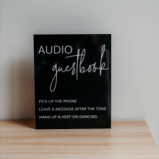 Audio Guest Book For Weddings Monochromatic Duo