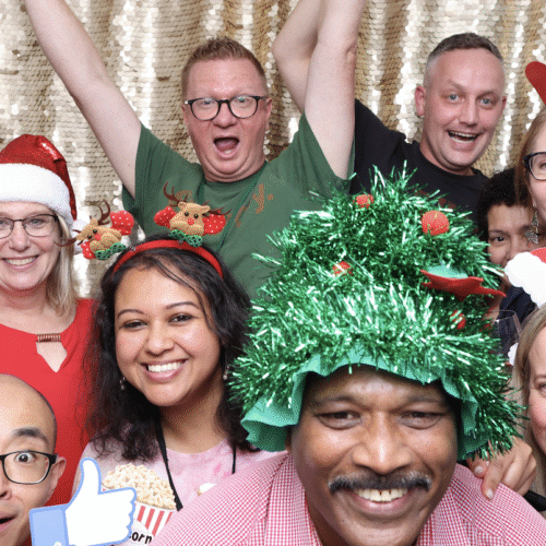 Christmas-themed Photo Booth Props and Ideas